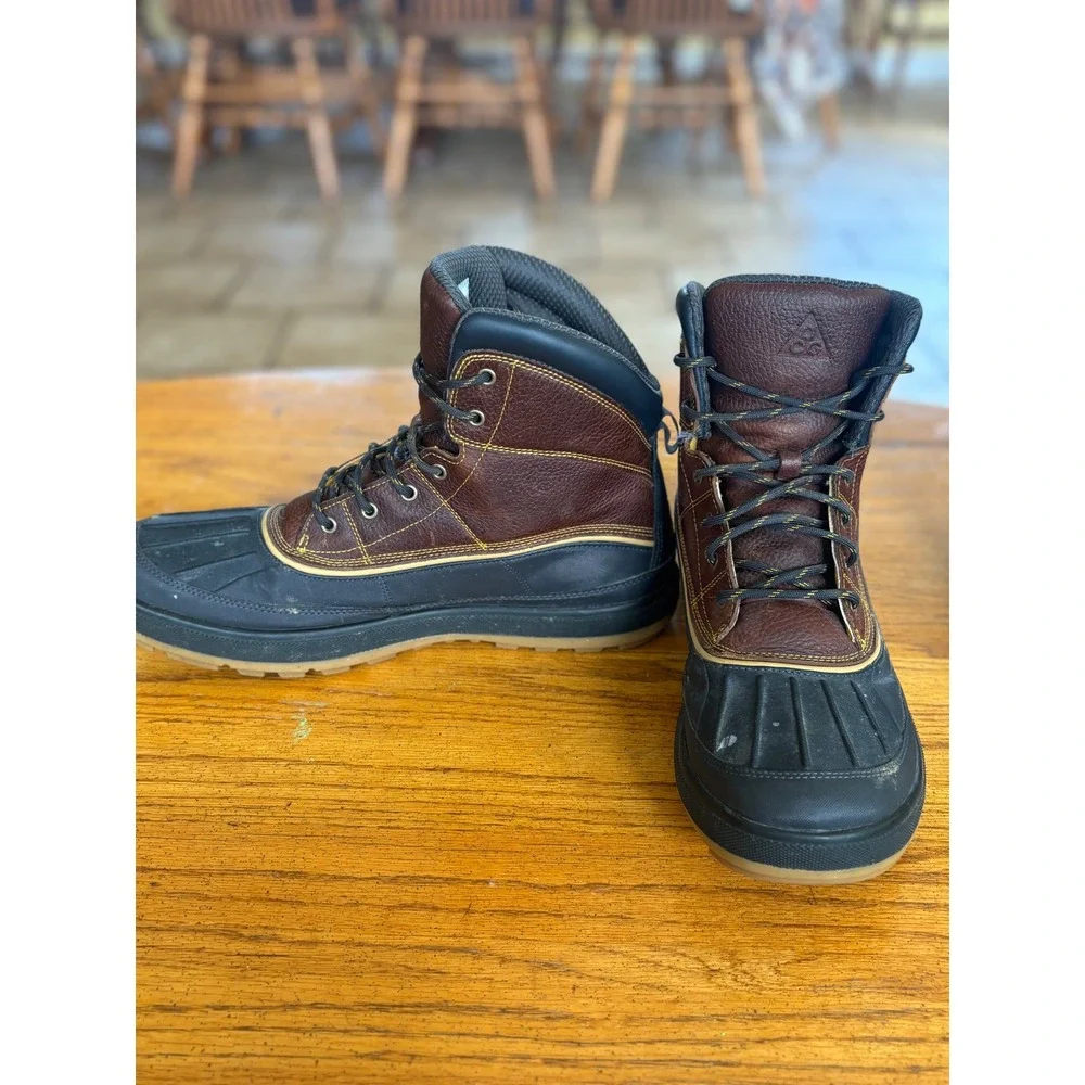 Nike ACG Woodside II Boots Mens 13 Brown Black Duck Boots 525393-770